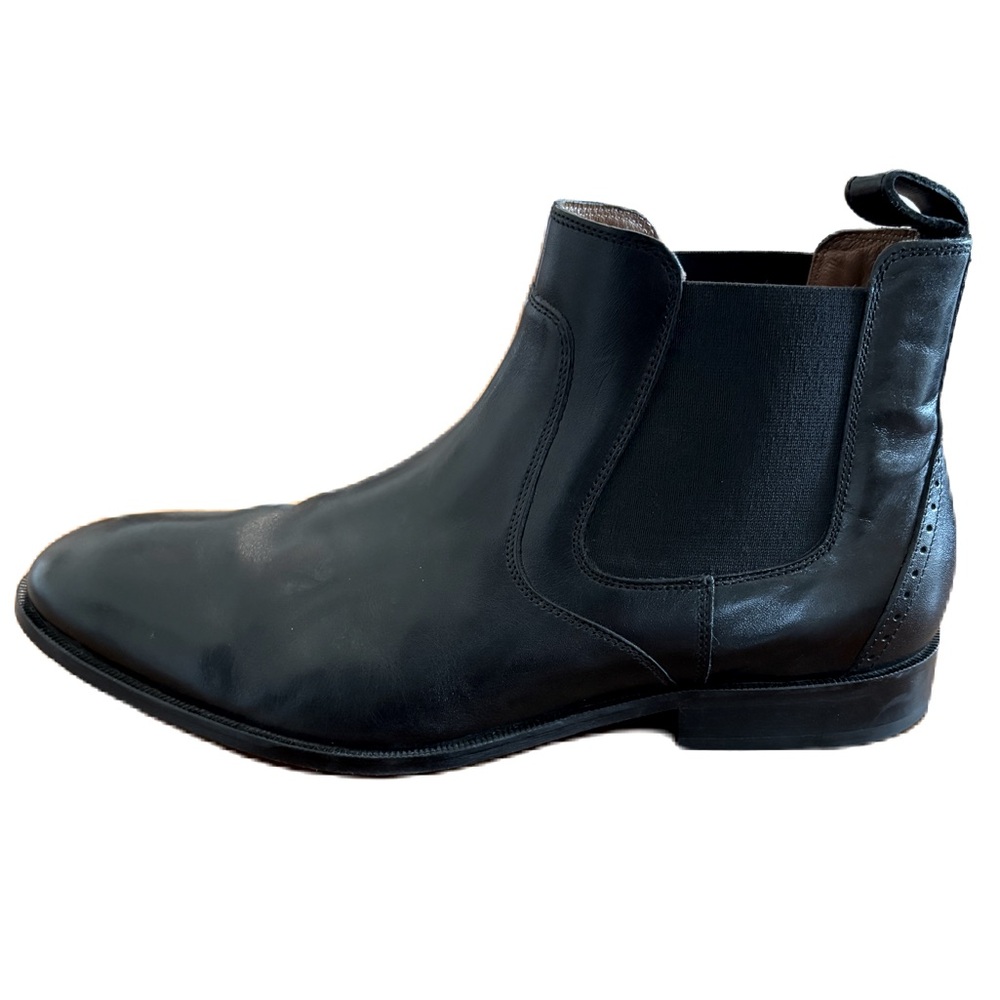 Johnston & Murphy Men’s Black Leather Chelsea Boot Size 12